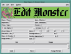 Monster Editor Screen