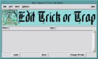 Trick or Trap Editor Screen
