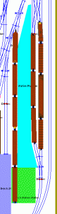 Figure 14: Train at Bench Station, repositioned and after the switcher has picked up the tail end "freight".