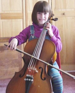 Celeste Playing Her Cello