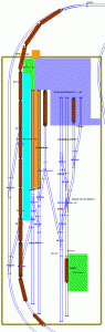 Figure 12: Train at Library Junction, waiting for clearance to go.