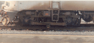 Front truck of AMTRAK 486 (FL9)