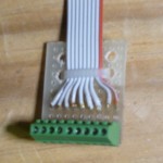 Signal Connector Board, cable secured with wire tie