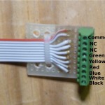 Signal Connector Board, Wiring Color Codes